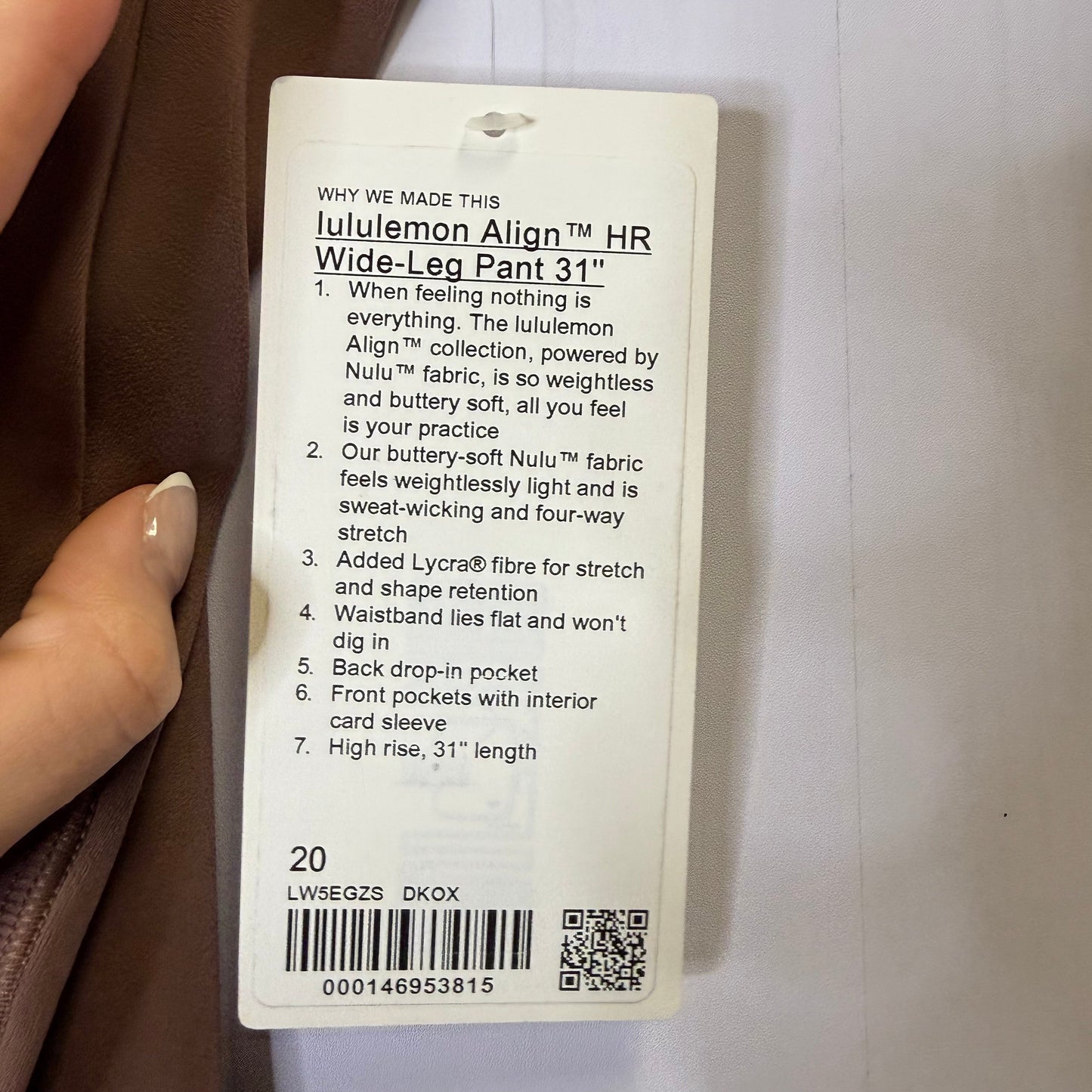 Athletic Leggings By Lululemon In Brown, Size: 20