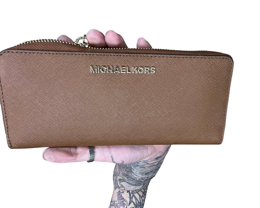 Wallet Designer By Michael Kors In Brown, Size:Medium