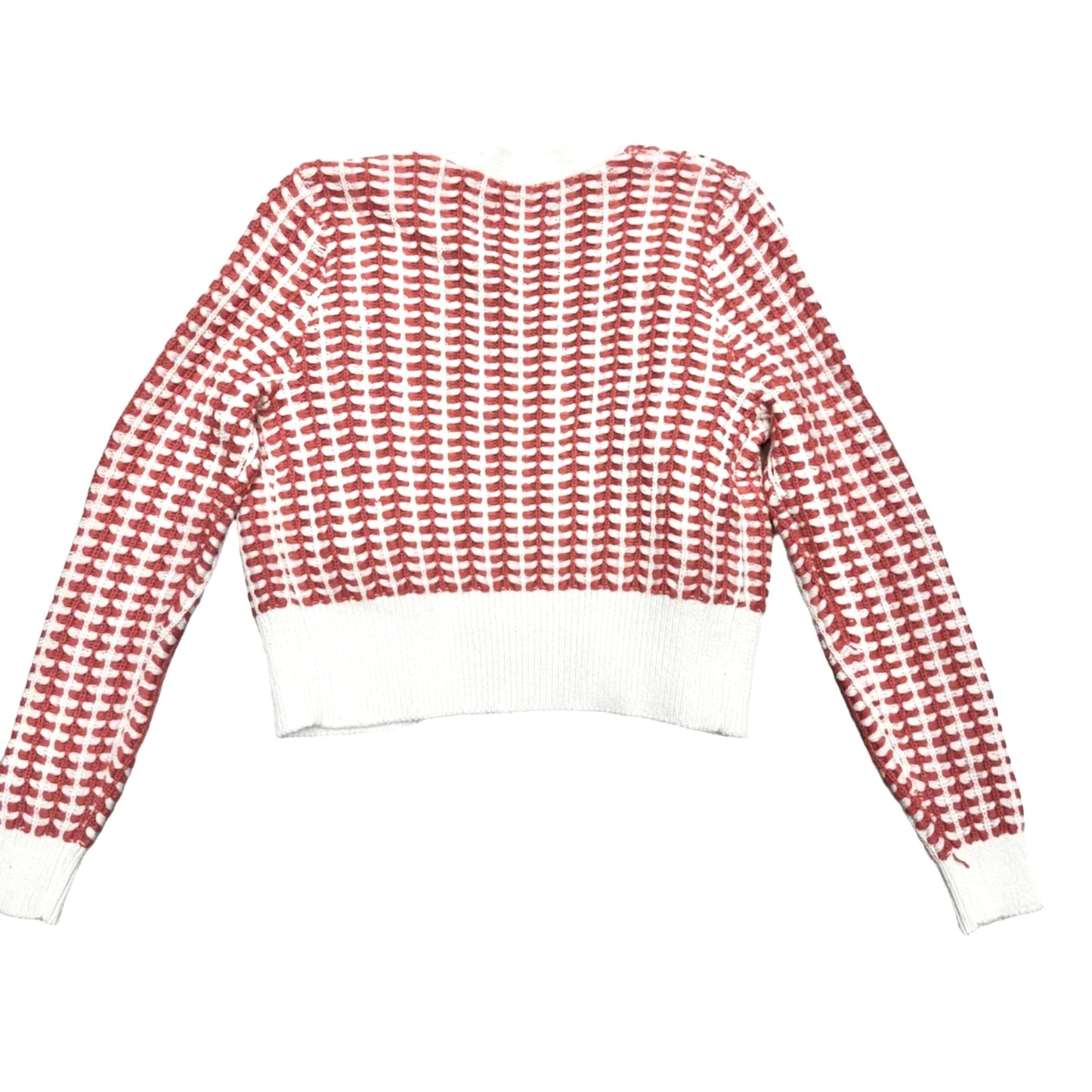 Sweater By Maeve In Red & White, Size: Xs