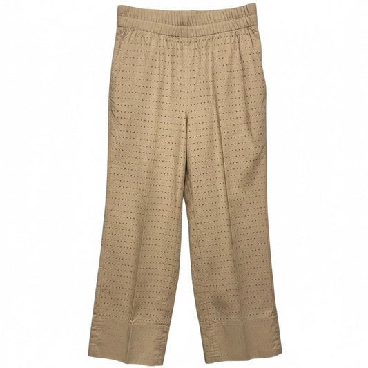 Farell Wide Cuff Crop Pants By Akris In Tan, Size: 6