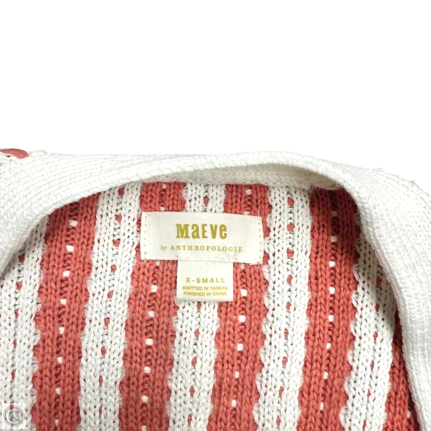Sweater By Maeve In Red & White, Size: Xs