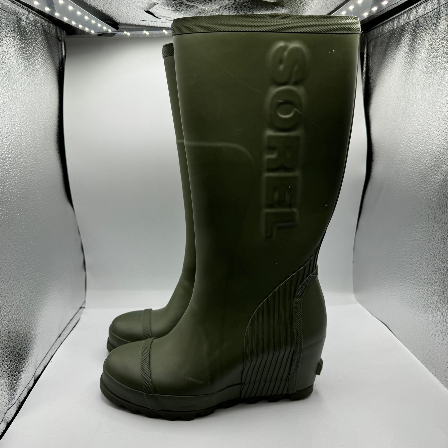 Boots Rain By Sorel In Green, Size: 8.5