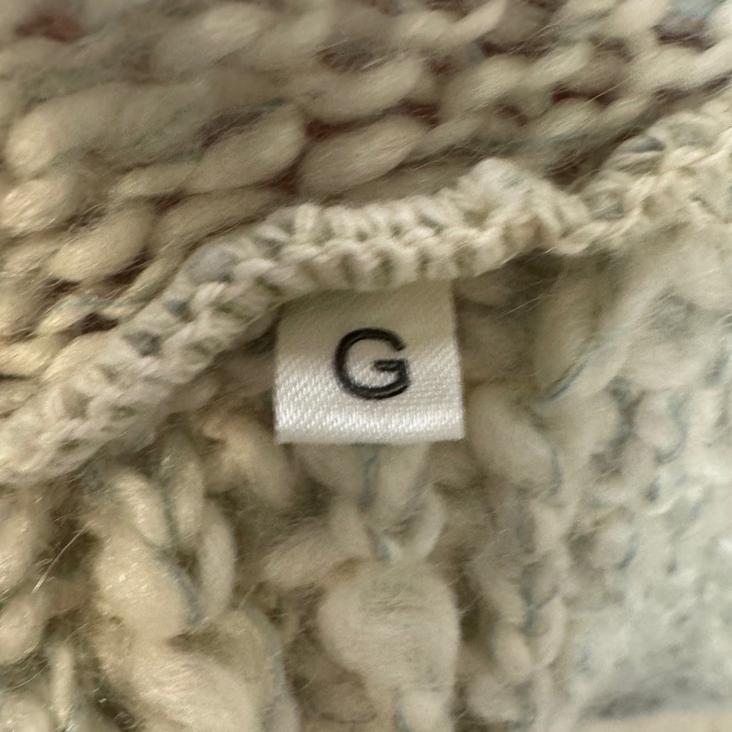 Wool Blend Sweater By Lan Andrius In Cream & Green, Size: M