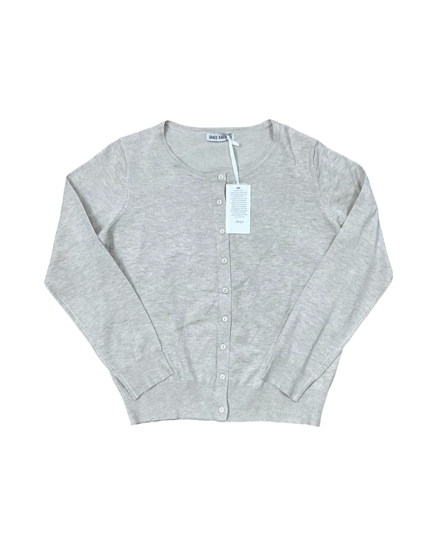 Sweater Cardigan By Clothes Mentor In Tan, Size:Xl