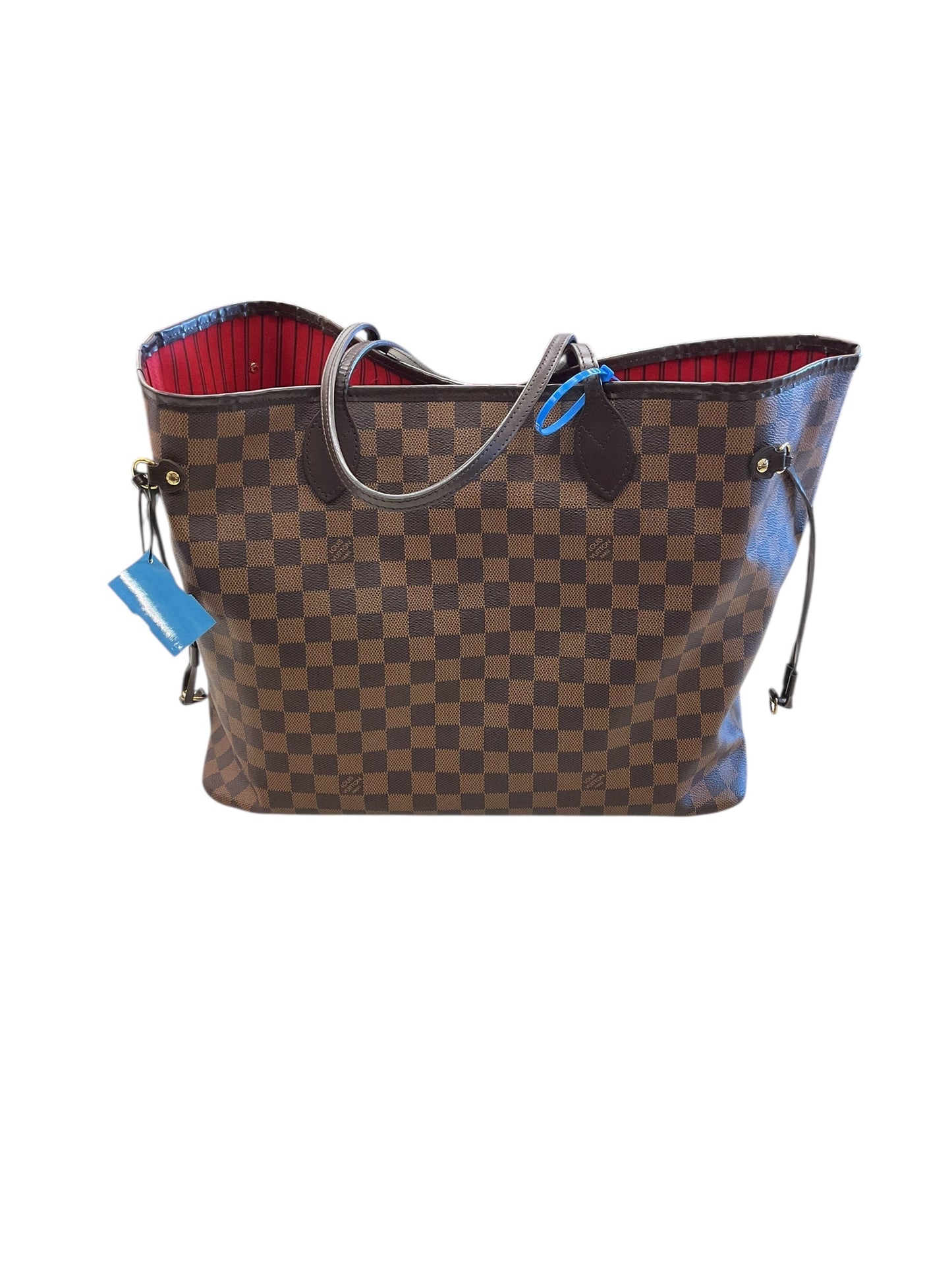 Handbag Luxury Designer By Louis Vuitton In Brown, Size:Large