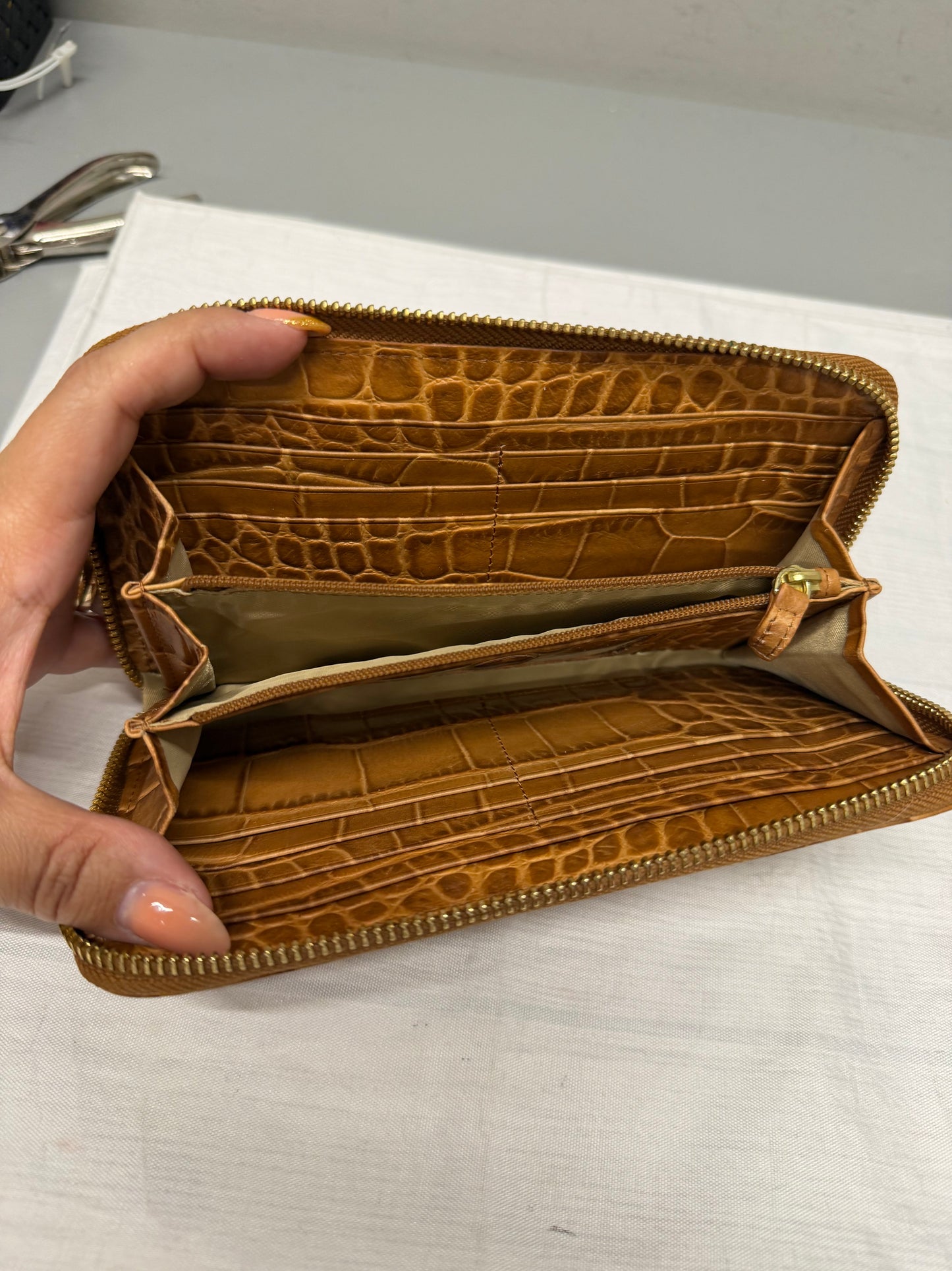 Wallet Designer By Brahmin In Brown, Size:Medium