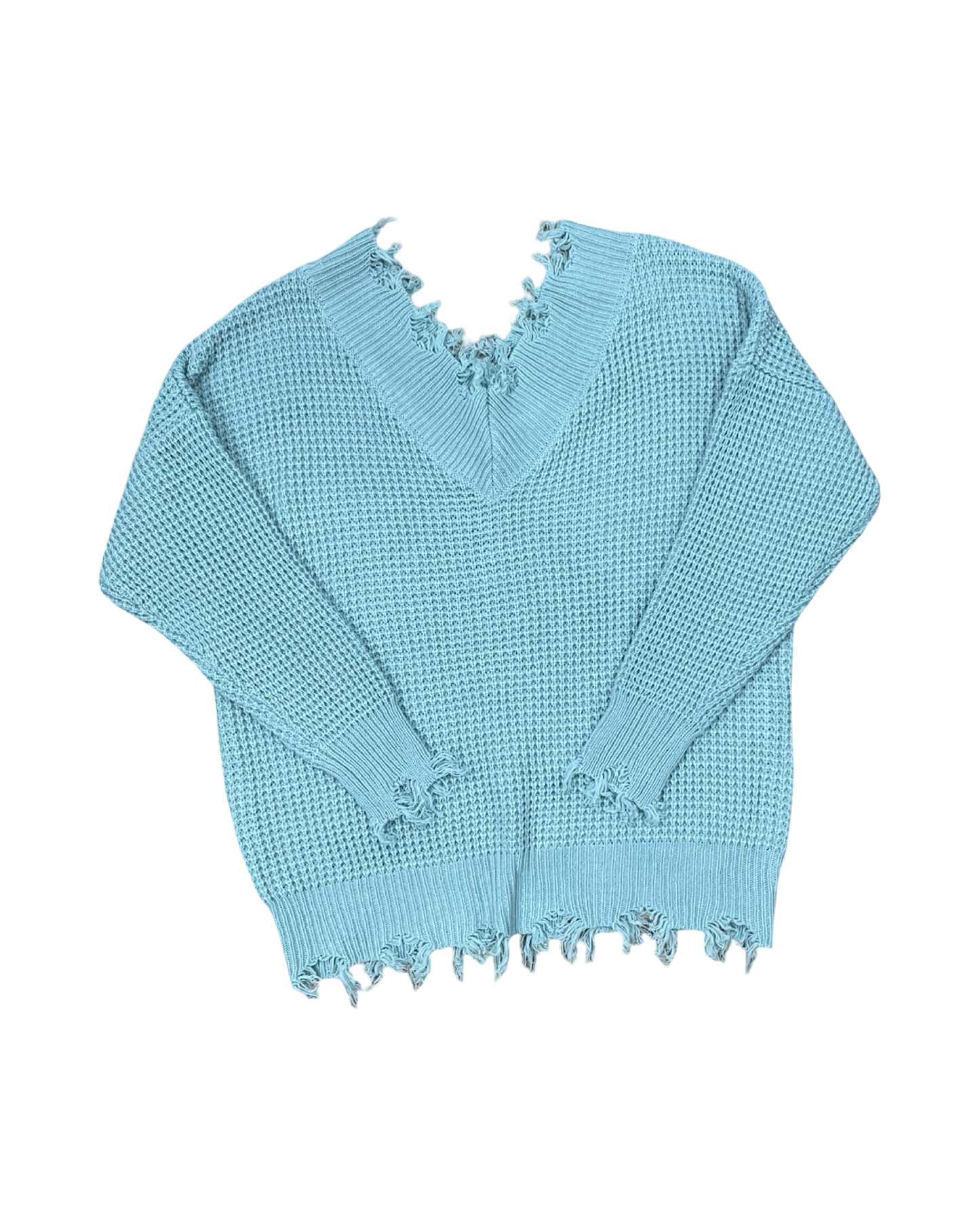 Sweater By Zenana In Teal, Size:M