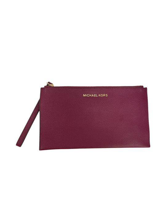 Wristlet Designer By Michael Kors In Maroon, Size:Large