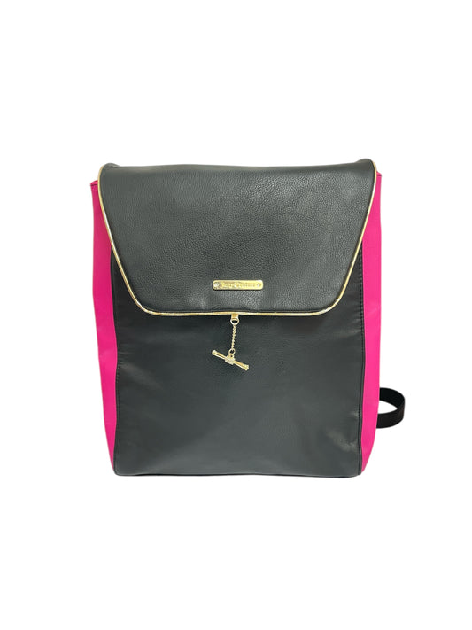 Backpack By Juicy Couture In Black & Pink, Size:Medium
