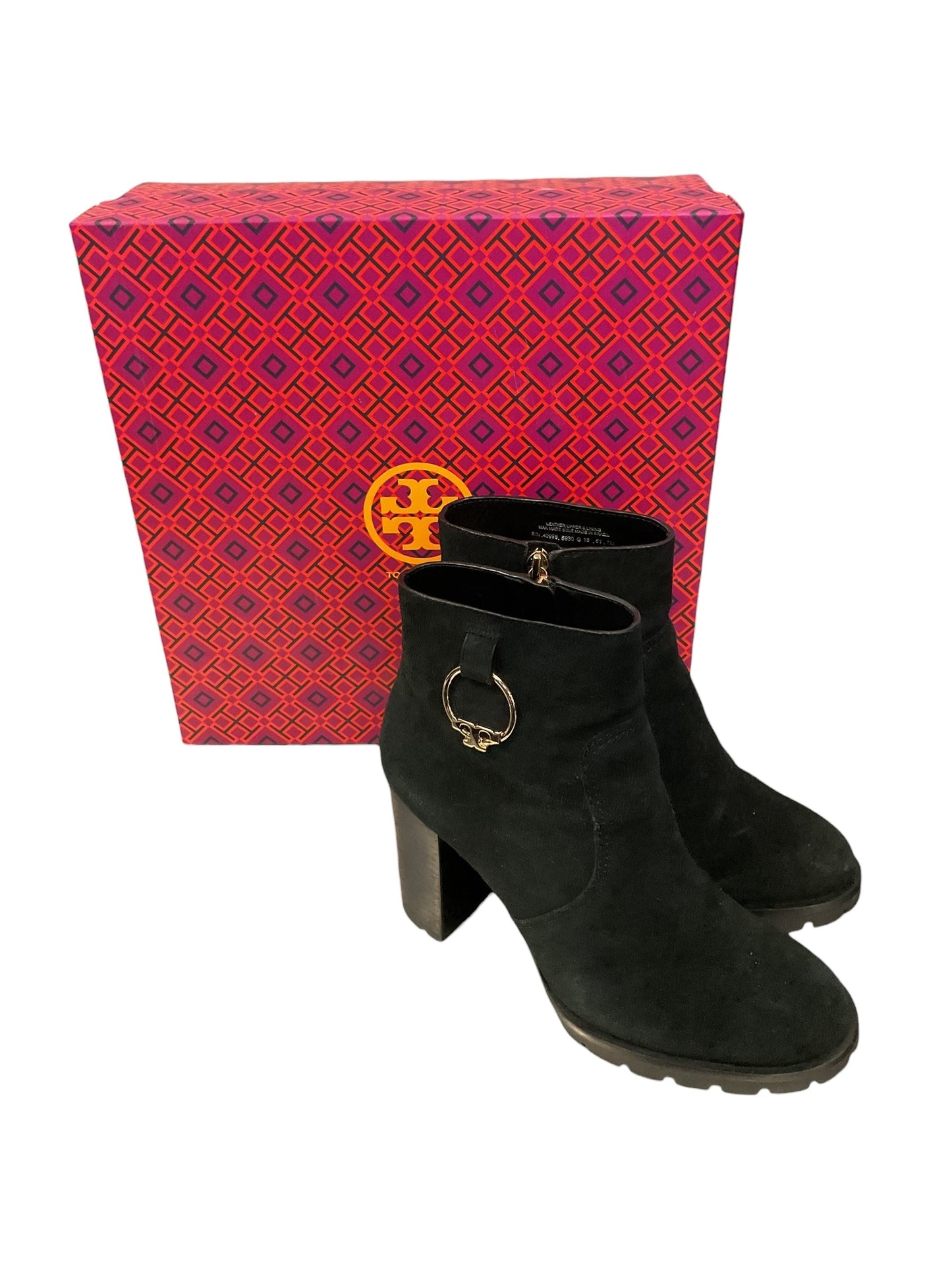 Boots Designer By Tory Burch In Black, Size:7