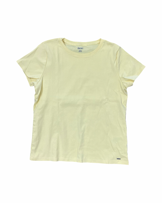 Top Ss Basic By Dkny In Yellow, Size:Xl
