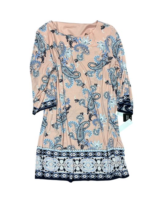 Dress Casual Midi By Sandra Darren In Peach, Size:3