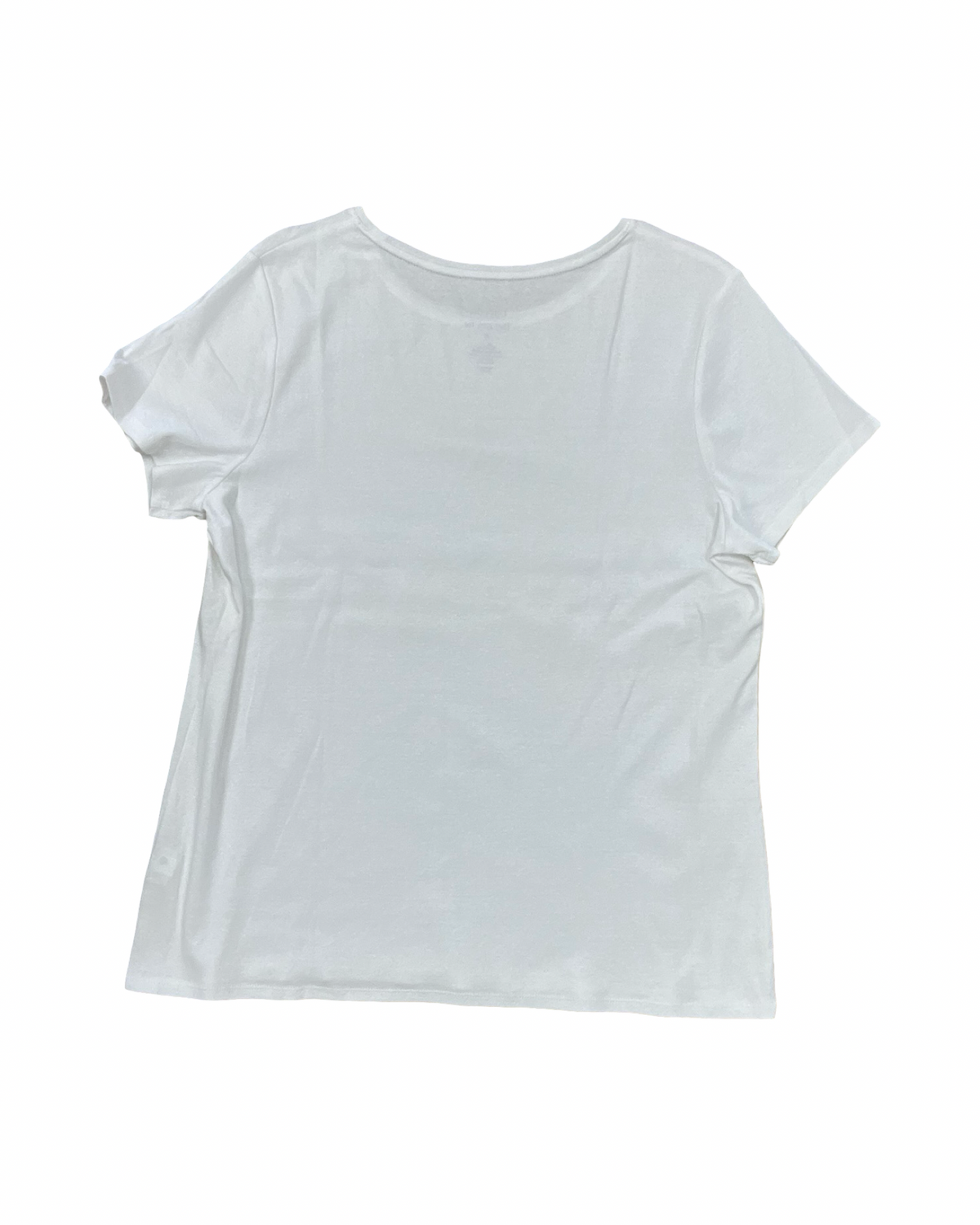 Top Ss Basic By Croft And Barrow In White, Size:Xl