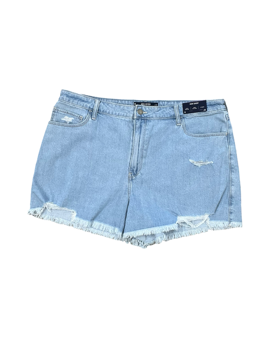 Shorts By Hollister In Blue Denim, Size:18