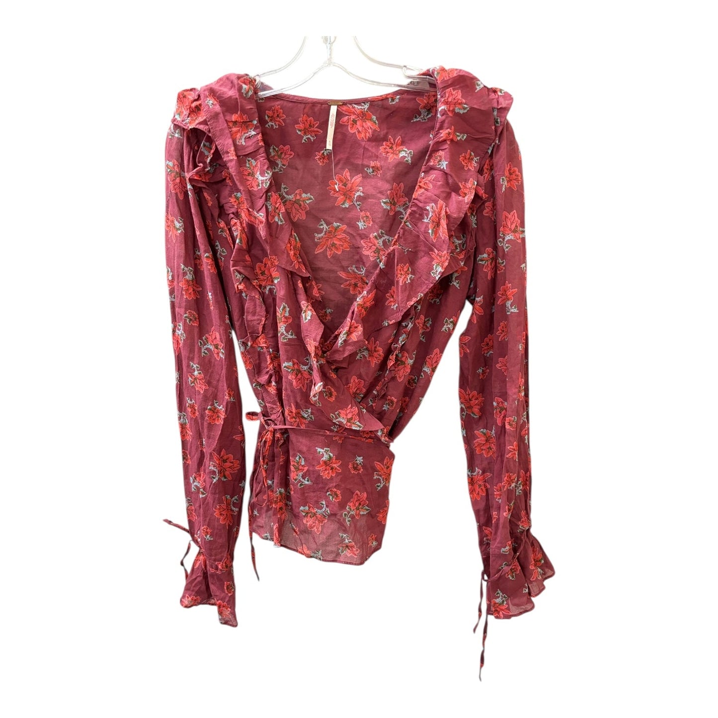 Top Ls By Free People In Maroon, Size:Xl