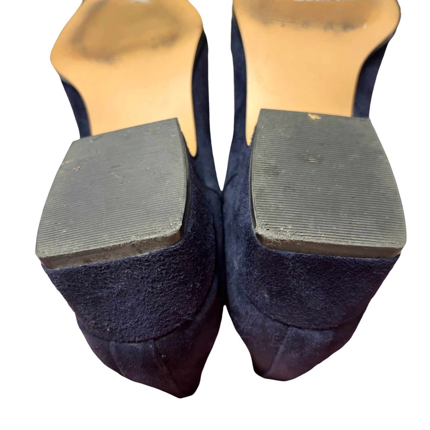Boots Leather By Steve Madden In Navy, Size: 6.5