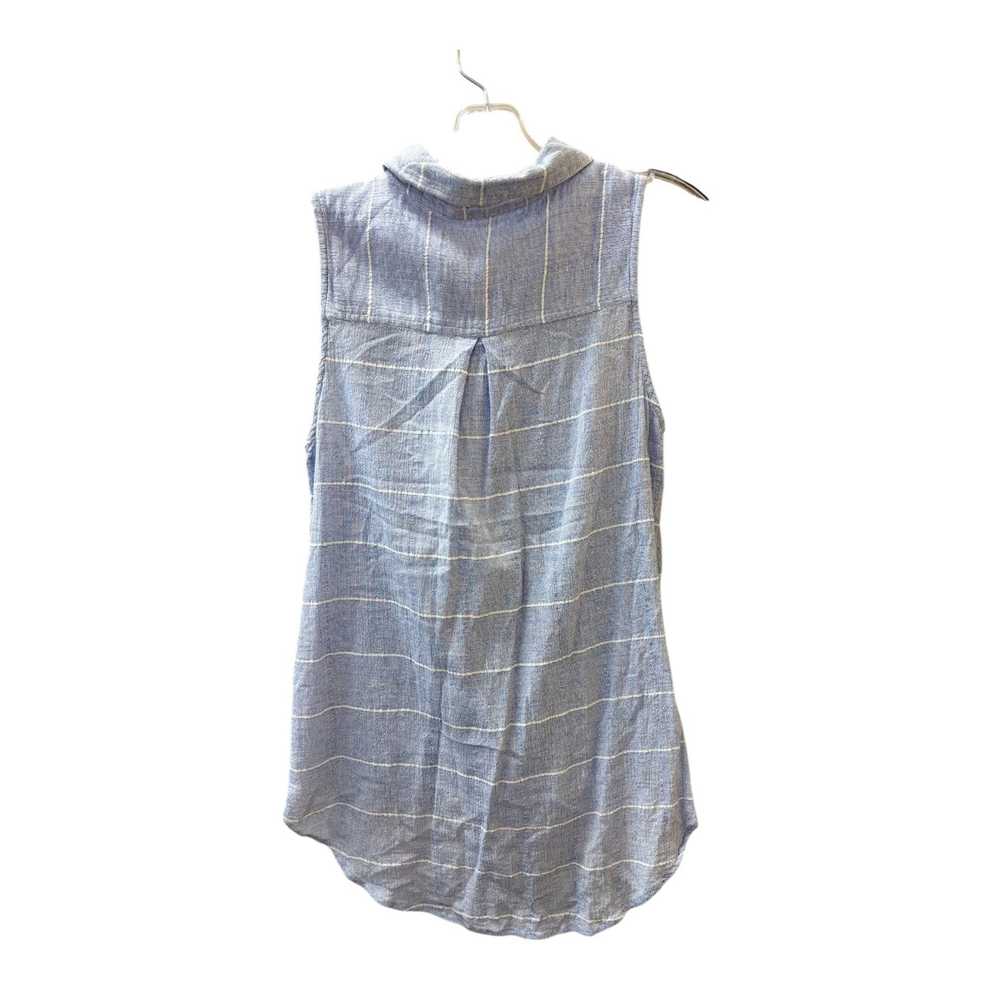 Top Sleeveless By Cmc In Blue & White, Size:M