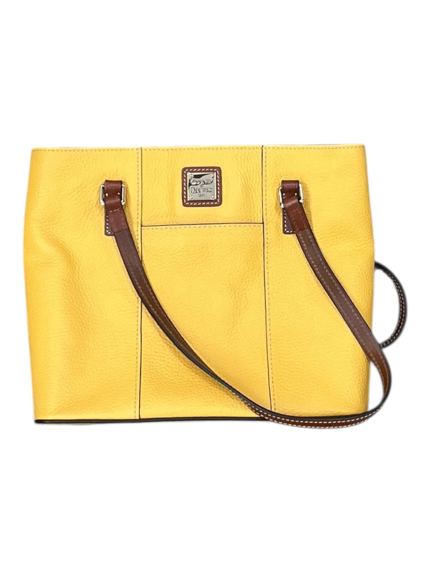 Handbag Designer By Dooney And Bourke In Yellow, Size:Medium