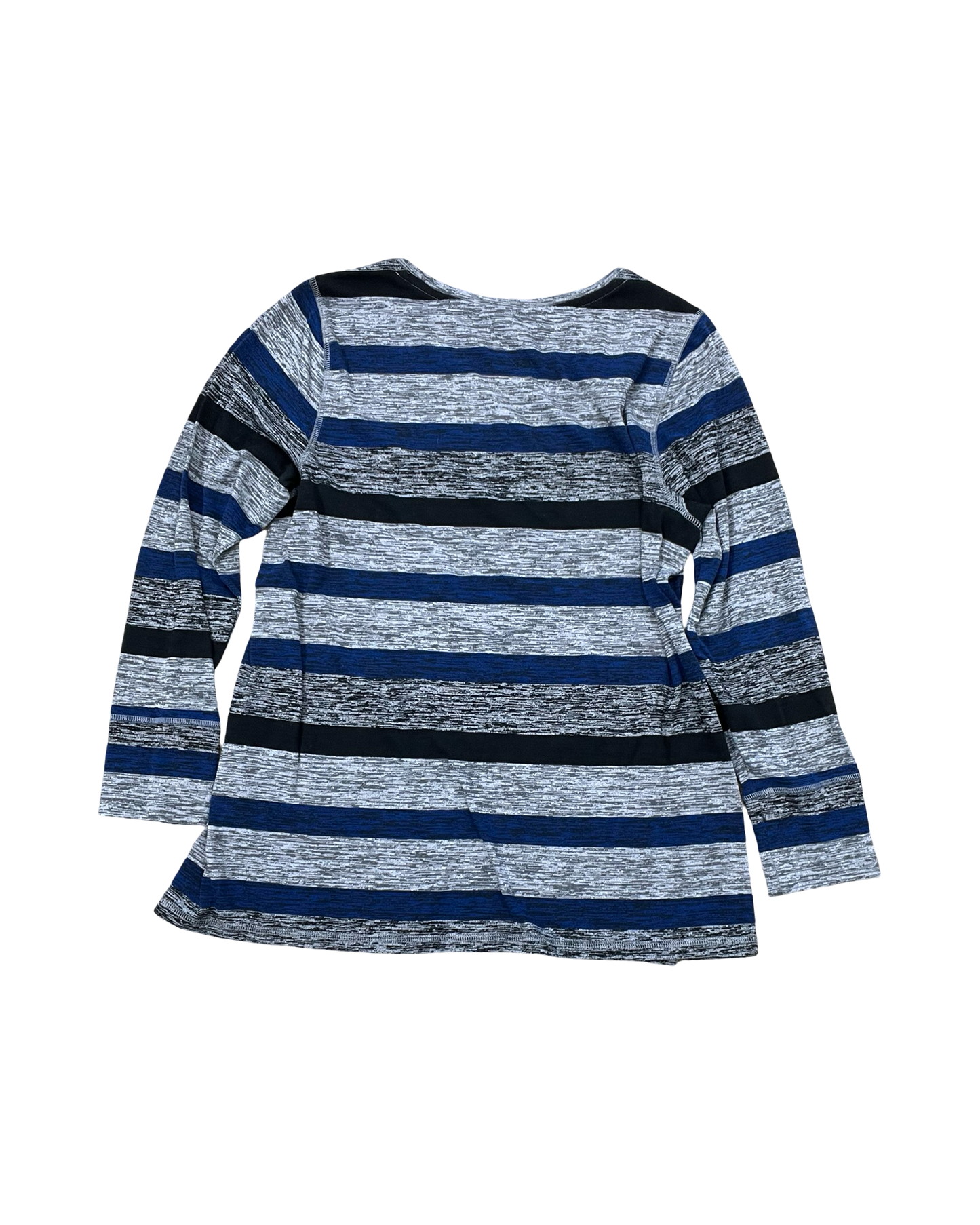 Top Ls By Cj Banks In Blue & Grey, Size:Xl