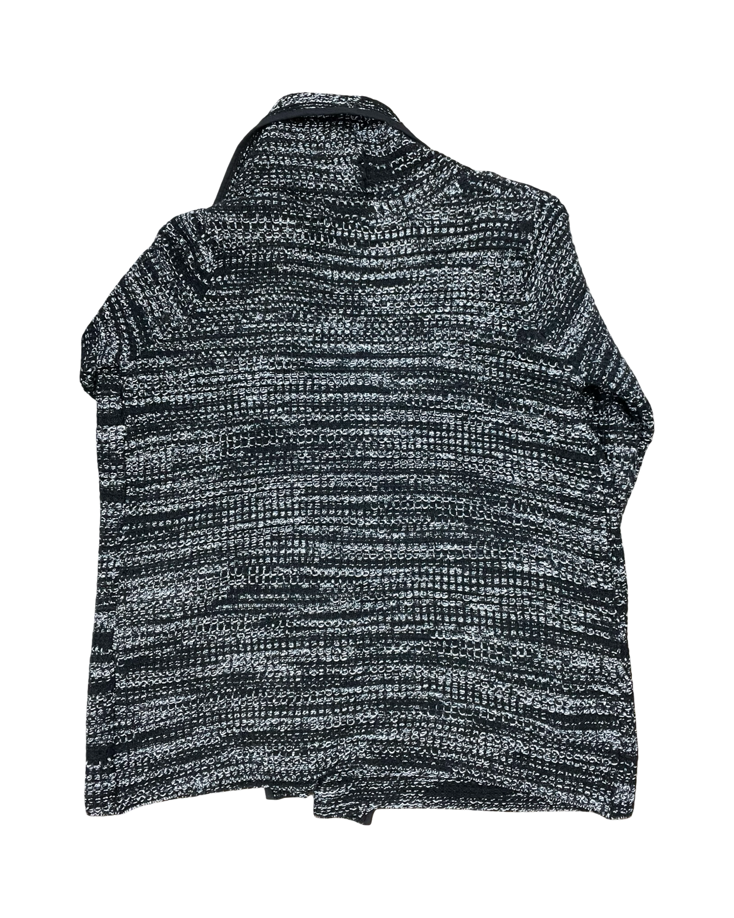 Sweater Cardigan By Simply Vera In Black & White, Size:Xl