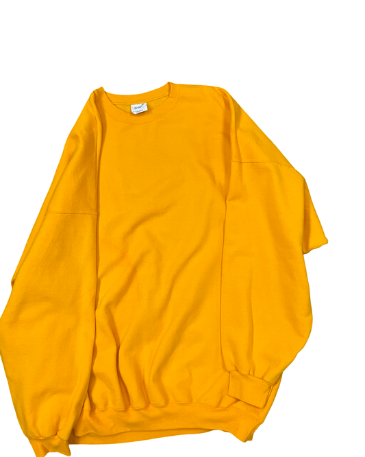 Sweatshirt Crewneck By Clothes Mentor In Yellow, Size:4X