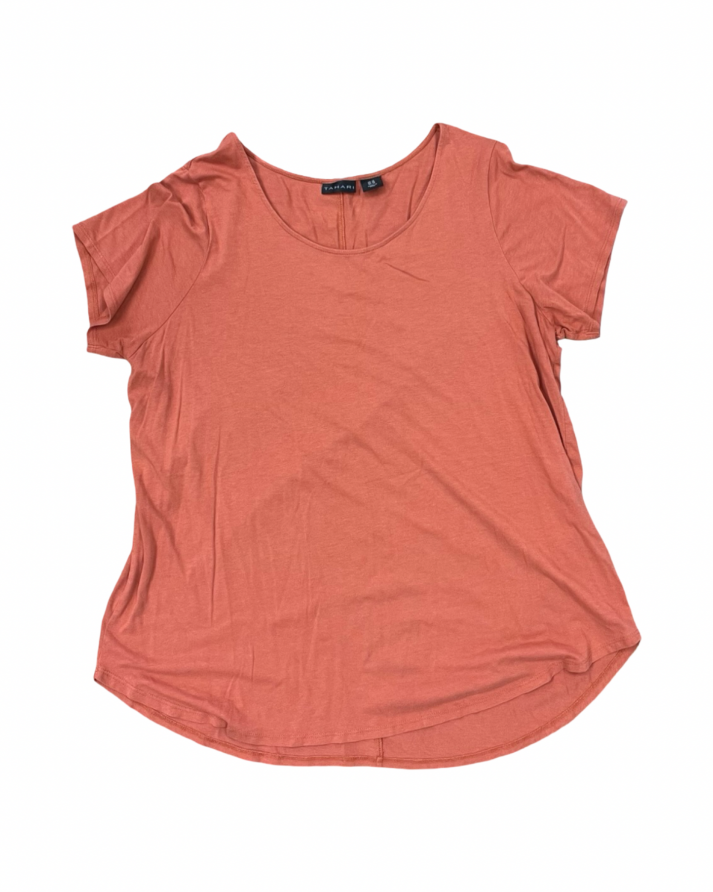 Top Ss By Tahari In Orange, Size:1X