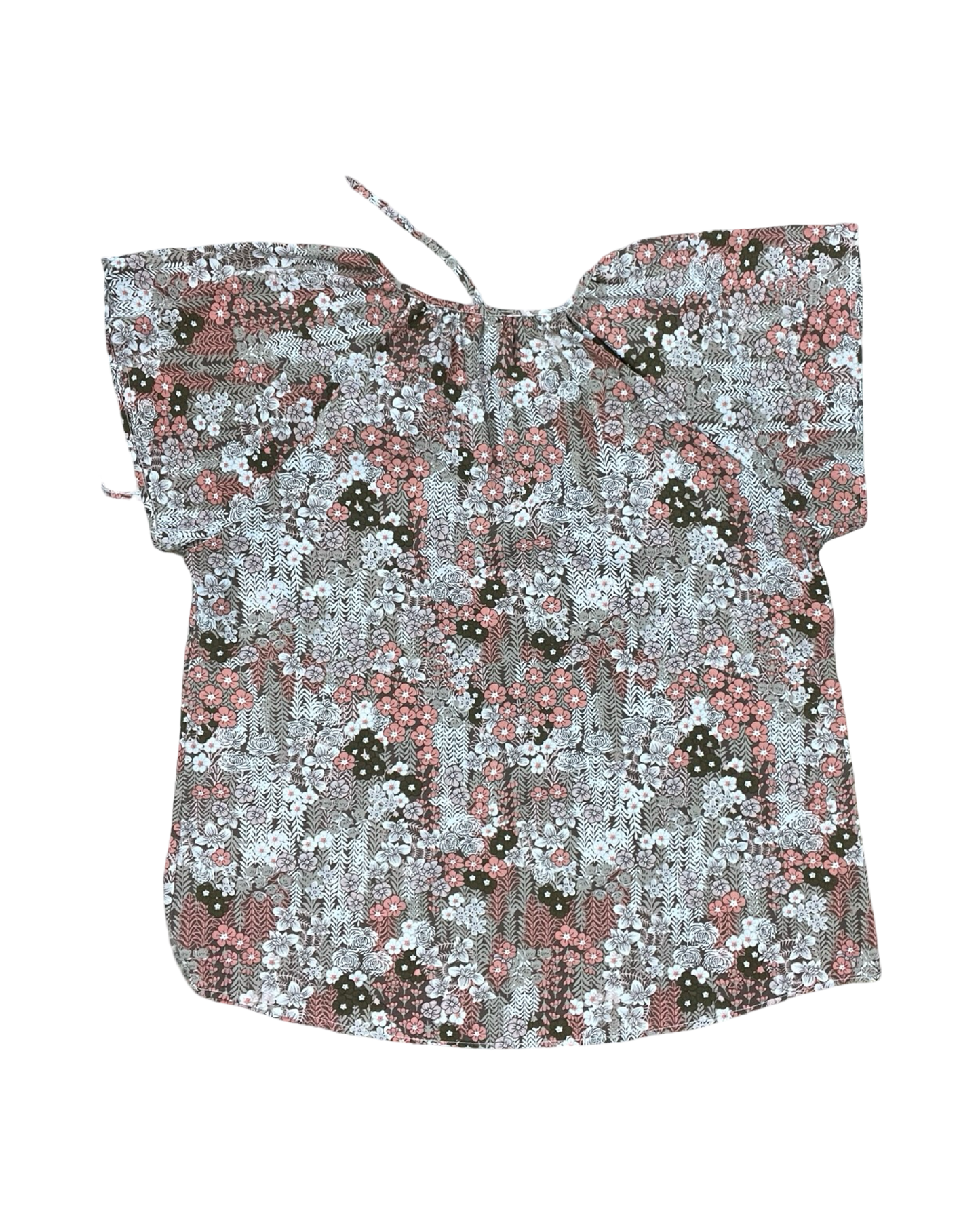 Top Ss By Clothes Mentor In Brown & Pink, Size:Xl