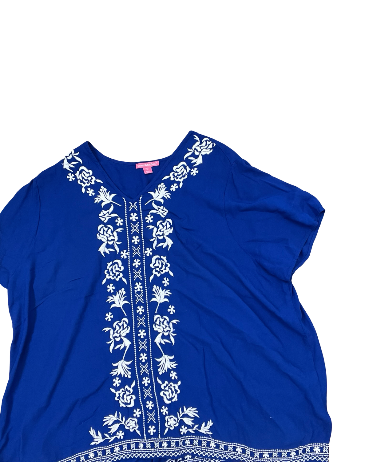 Top Ss By Woman Within In Blue, Size:2X