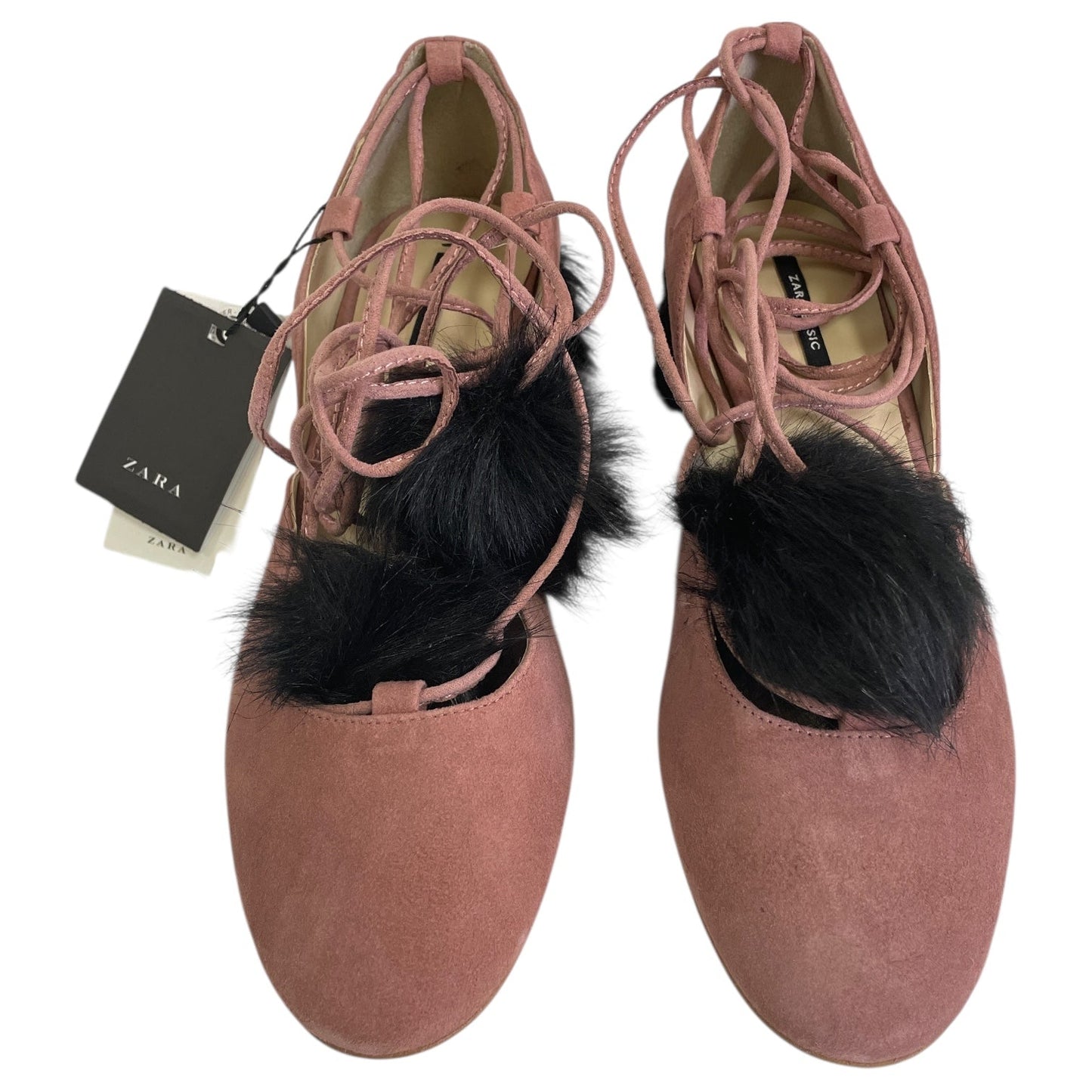 SHOES FLATS by ZARA BASIC In PINK, Size: 6.5