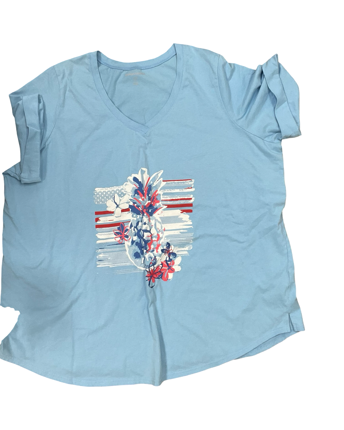 Top Ss By Woman Within In Blue, Size:2X