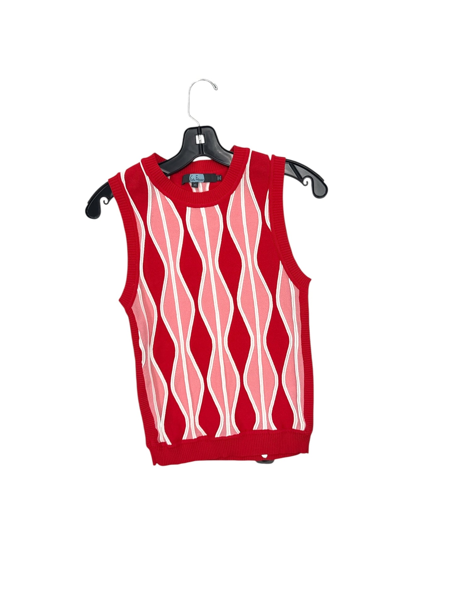 TOP SLEEVELESS by EVA FRANCO In PINK & RED, Size: XS