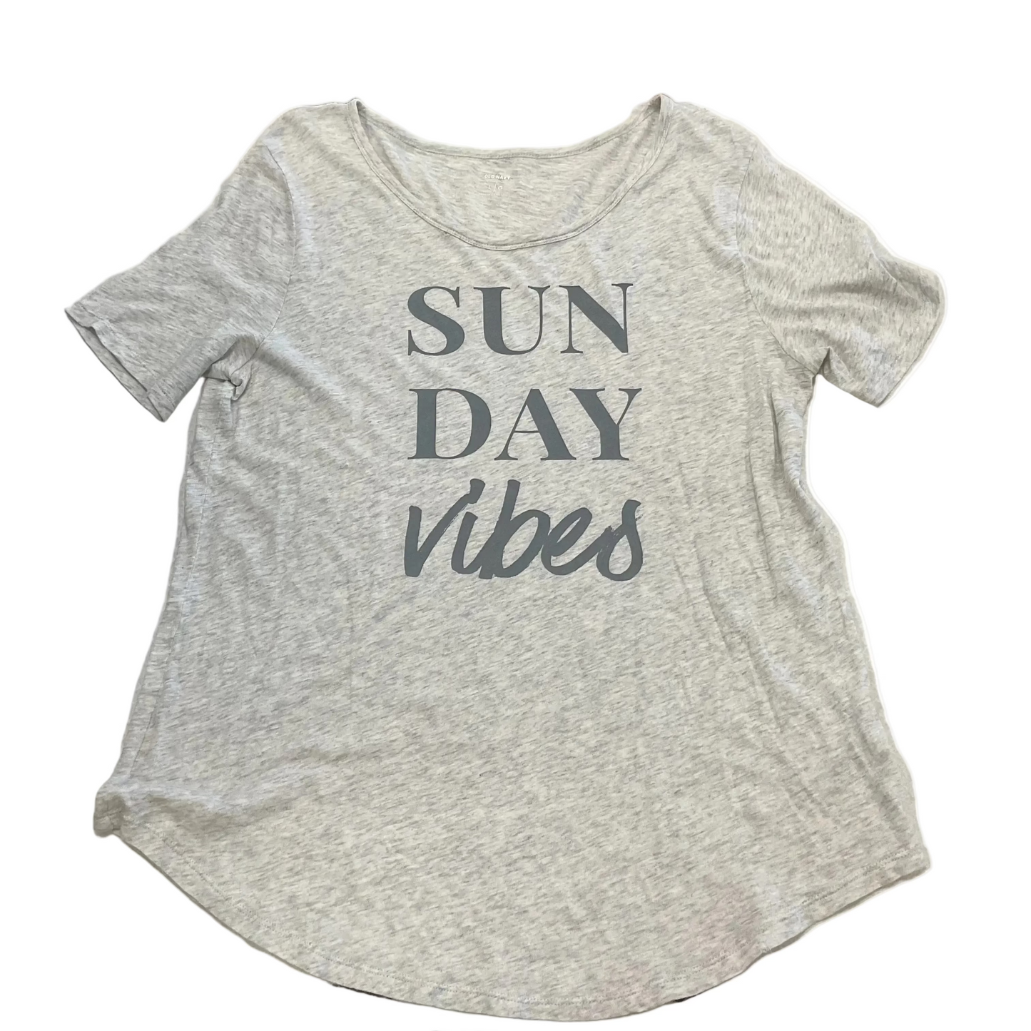 Top Ss Basic By Old Navy In Grey, Size:L