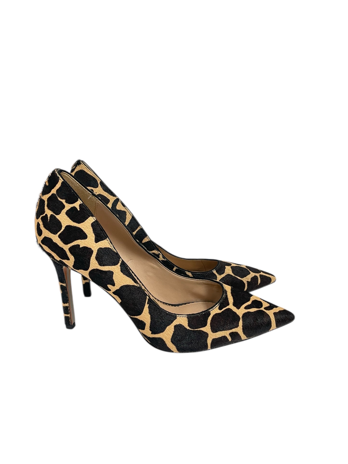 Sandals Heels Stiletto By Sam Edelman In Animal Print, Size:9