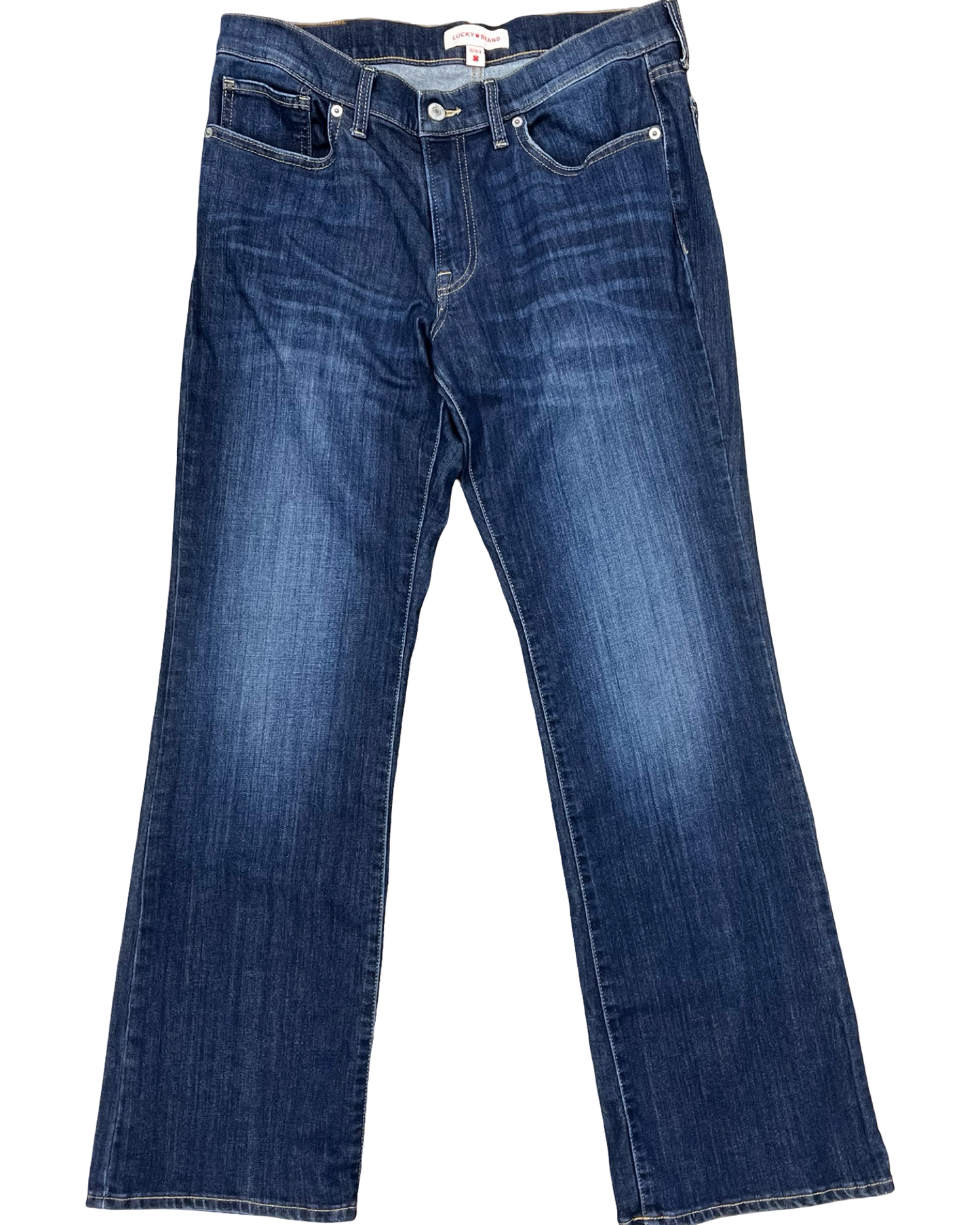 Jeans Boot Cut By Lucky Brand In Blue Denim, Size:12
