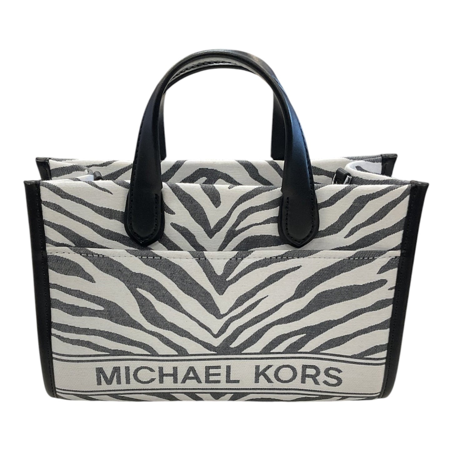 Handbag Designer By Michael Kors In Zebra Print, Size:Small