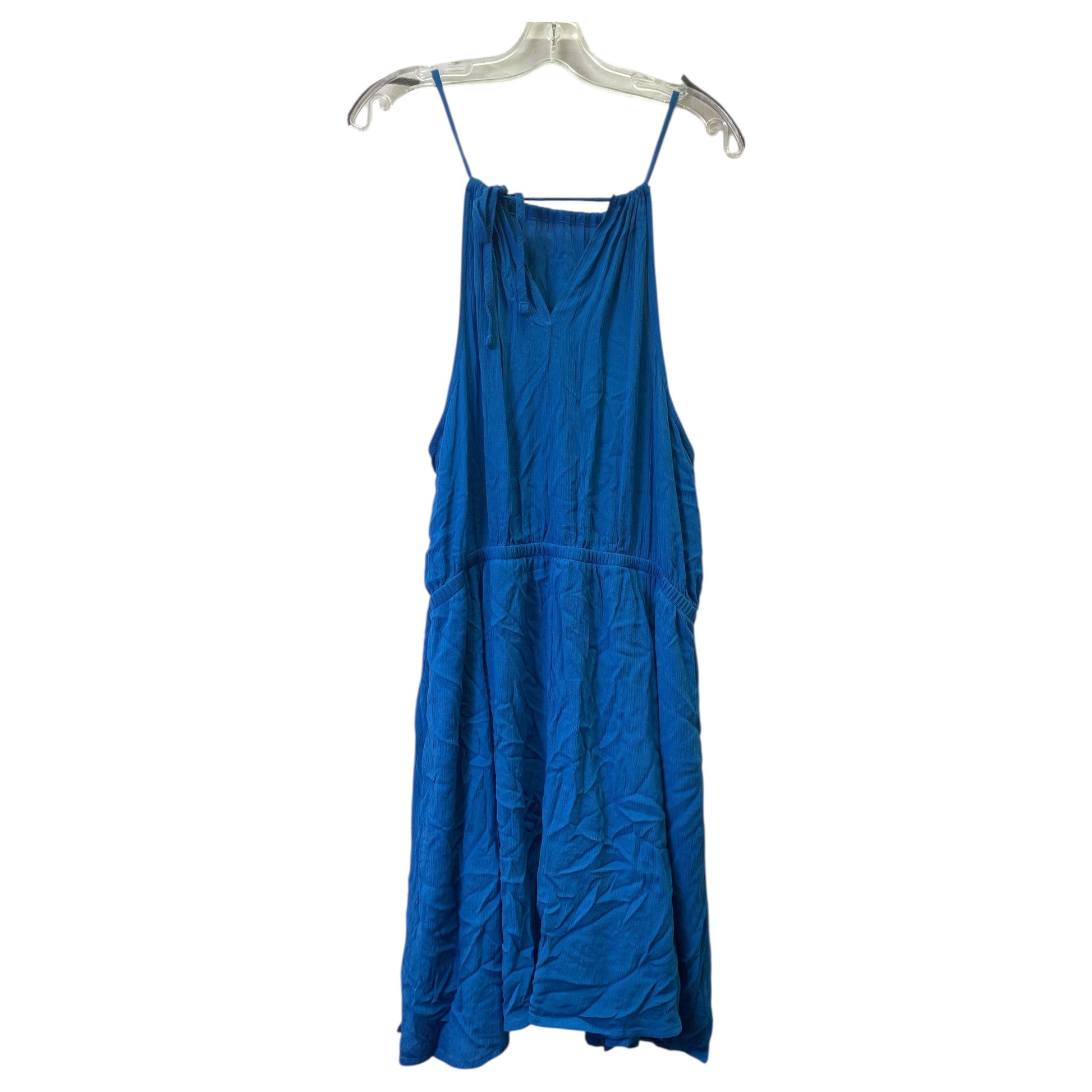 Dress Casual Short By Forever 21 In Blue, Size:2X Dress Casual Short By Forever 21 In Blue, Size:2X