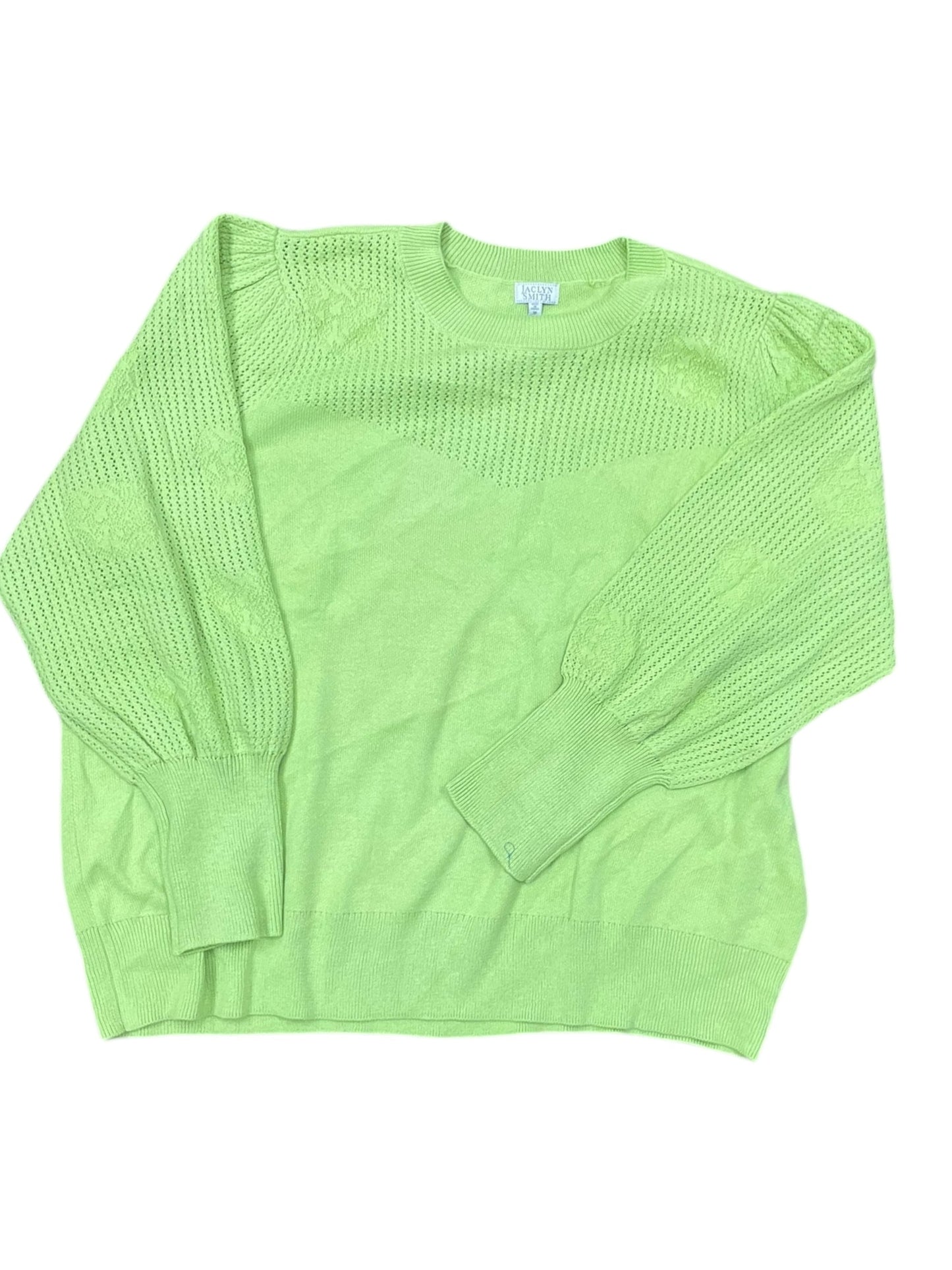 Sweater By Jaclyn Smith In Green, Size:3X