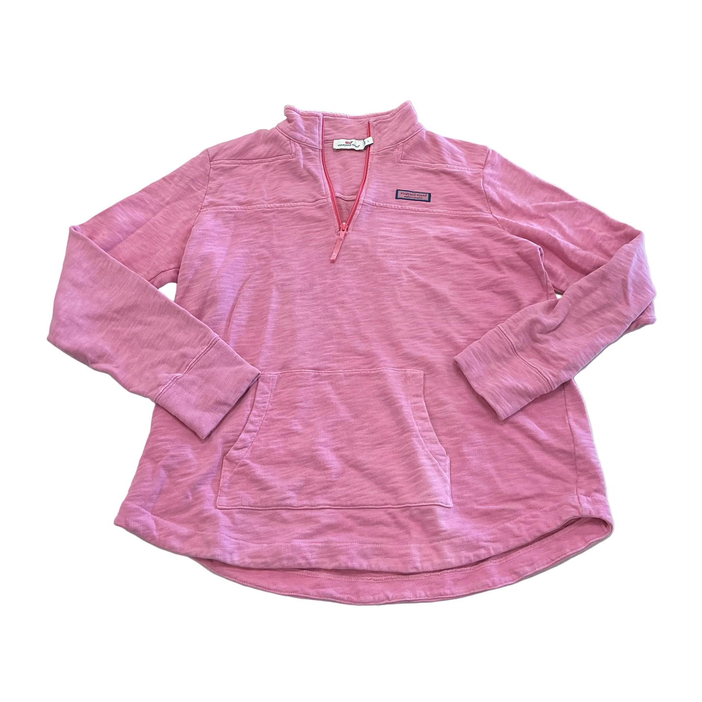 Sweatshirt Collar By Vineyard Vines In Pink, Size:L