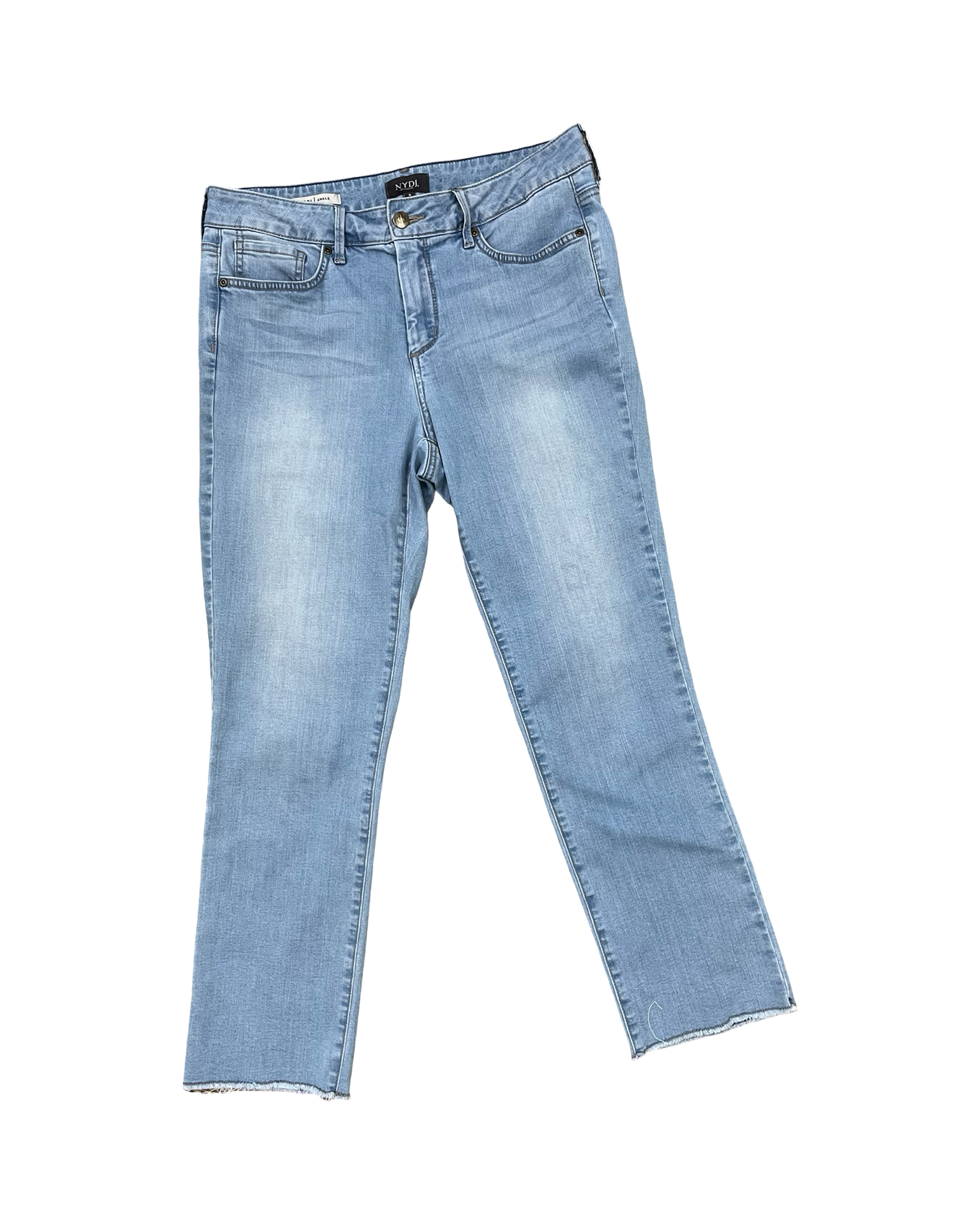 Jeans Straight By Not Your Daughters Jeans In Blue Denim, Size:8