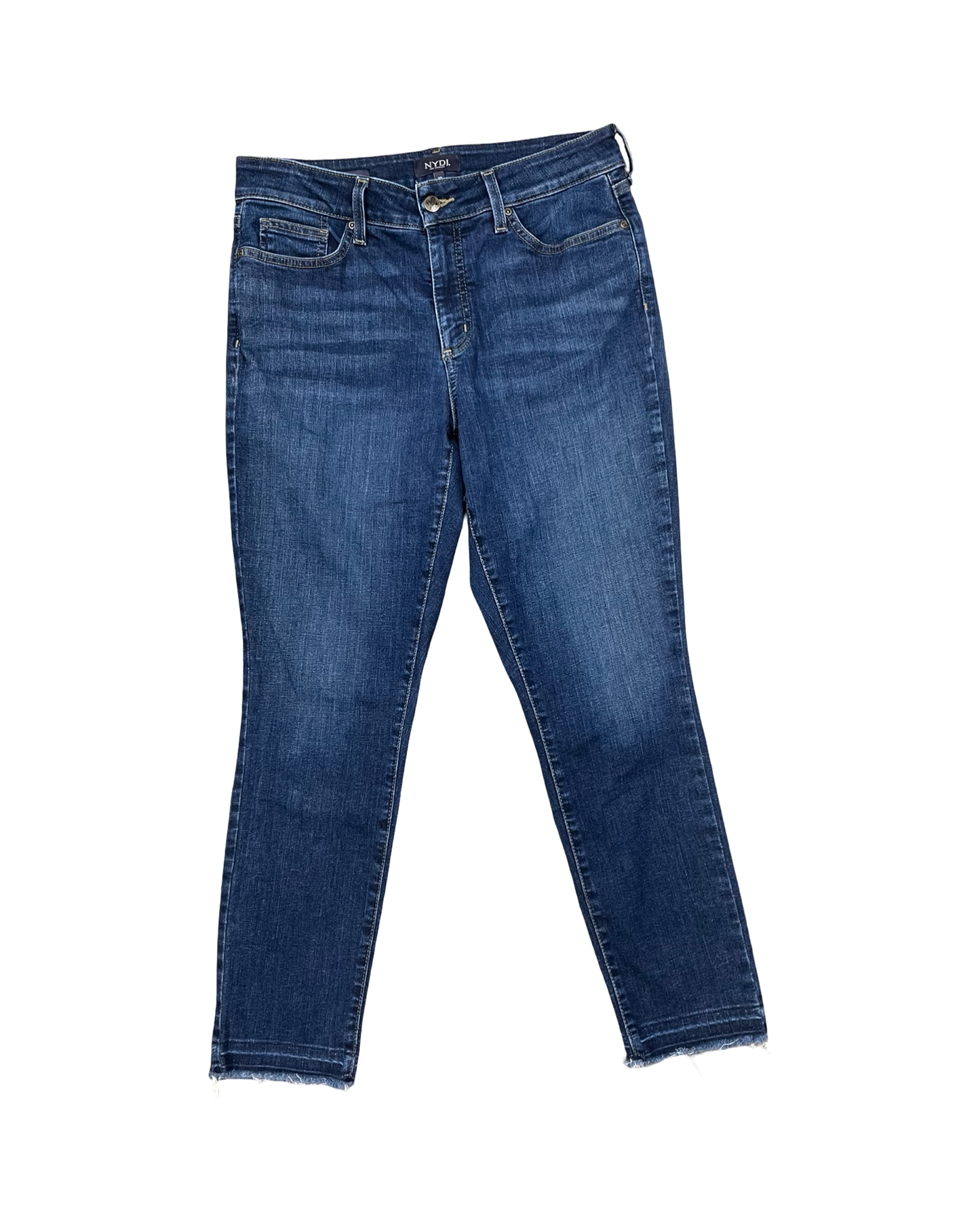 Jeans Straight By Not Your Daughters Jeans In Blue Denim, Size:10