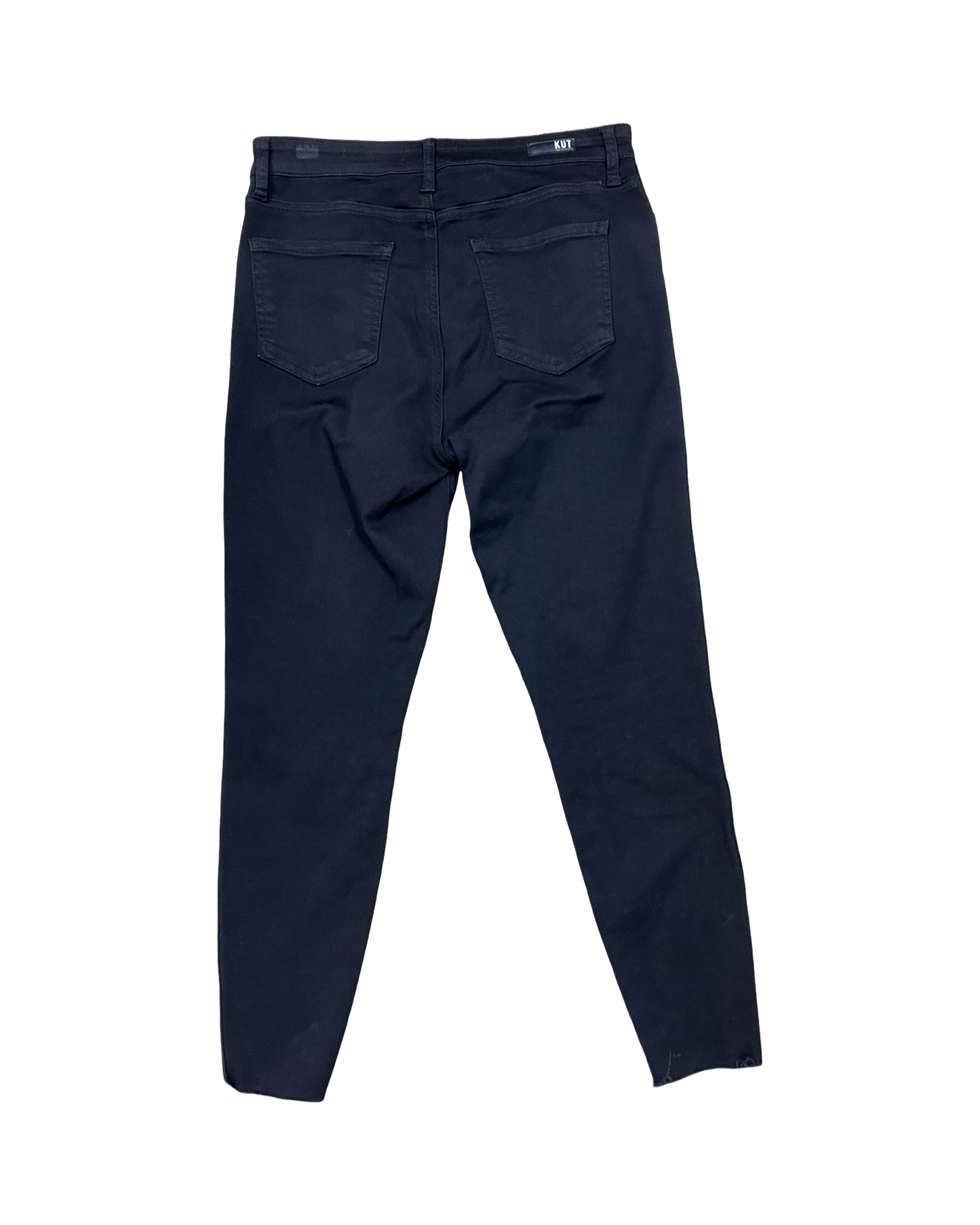 Jeans Skinny By Kut In Black Denim, Size:10