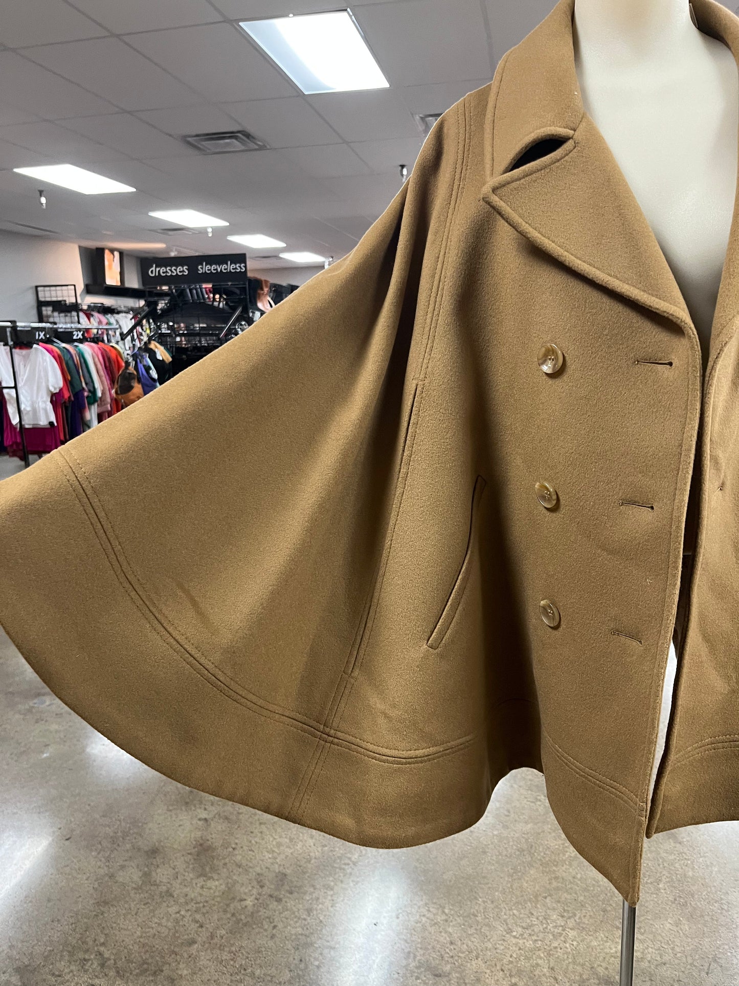 Poncho By Trina Turk In Tan, Size:L