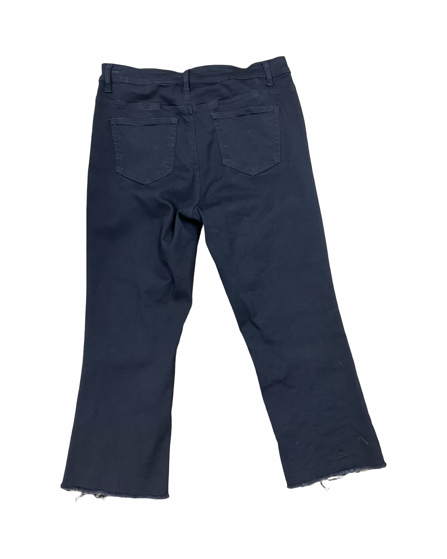 Jeans Straight By Multiples In Black Denim, Size:10