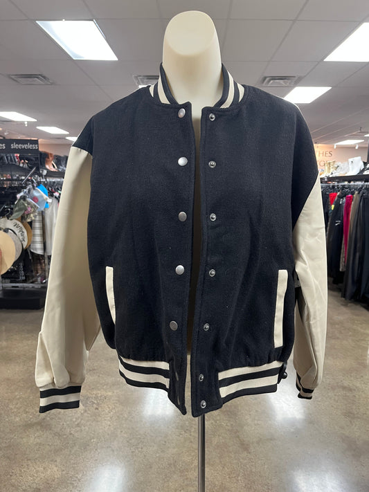 Jacket Other By Steve Madden In Black & Cream, Size:Xs
