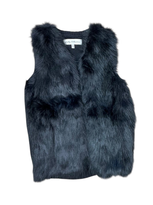 Vest Faux Fur & Sherpa By Sebby In Black, Size:L