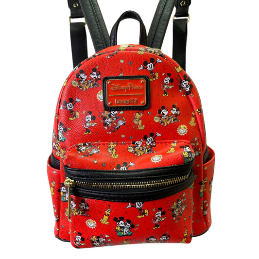 Backpack By Disney Store In Black & Red, Size:Medium