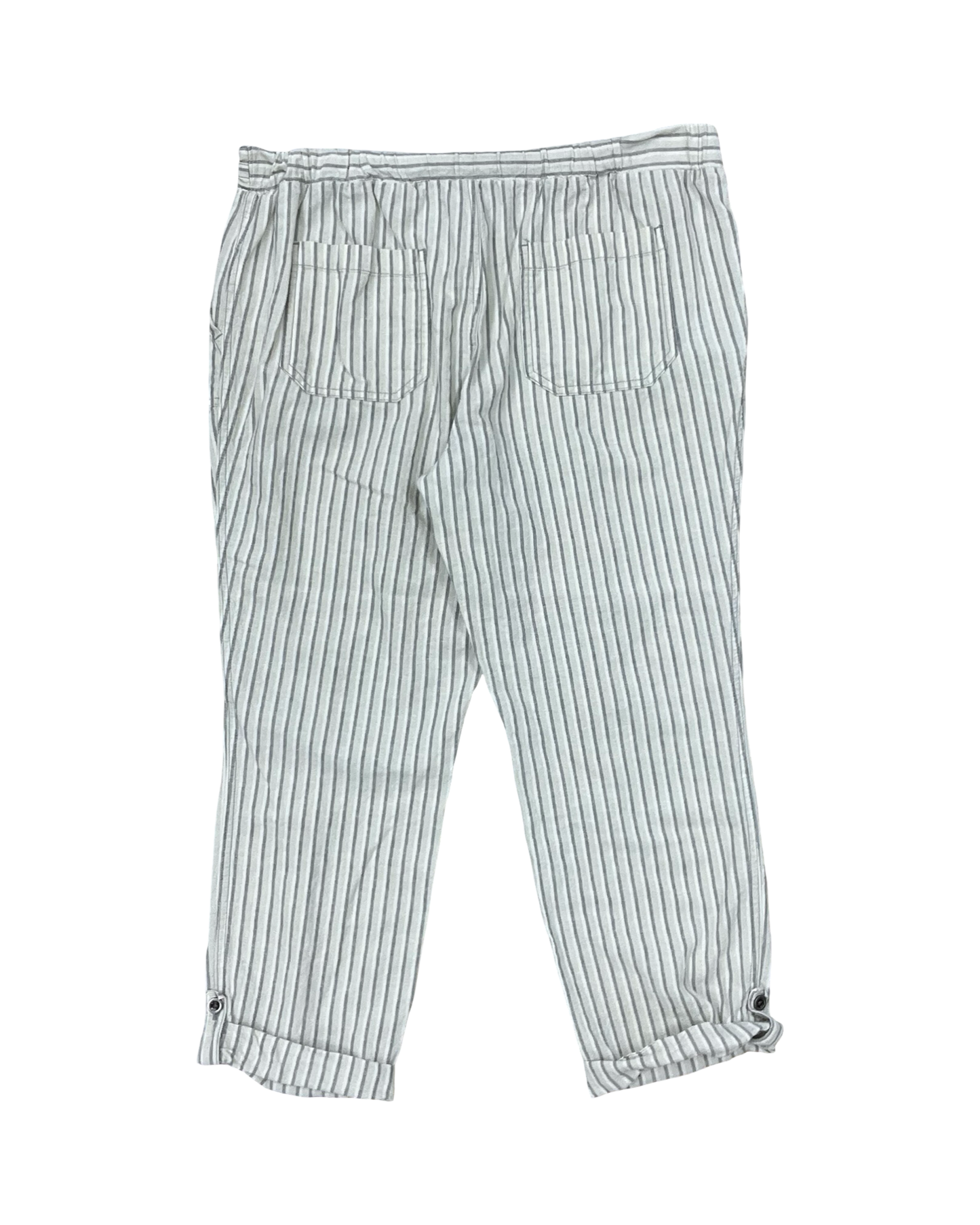 Pants Linen By Natural Reflections In Cream, Size:L