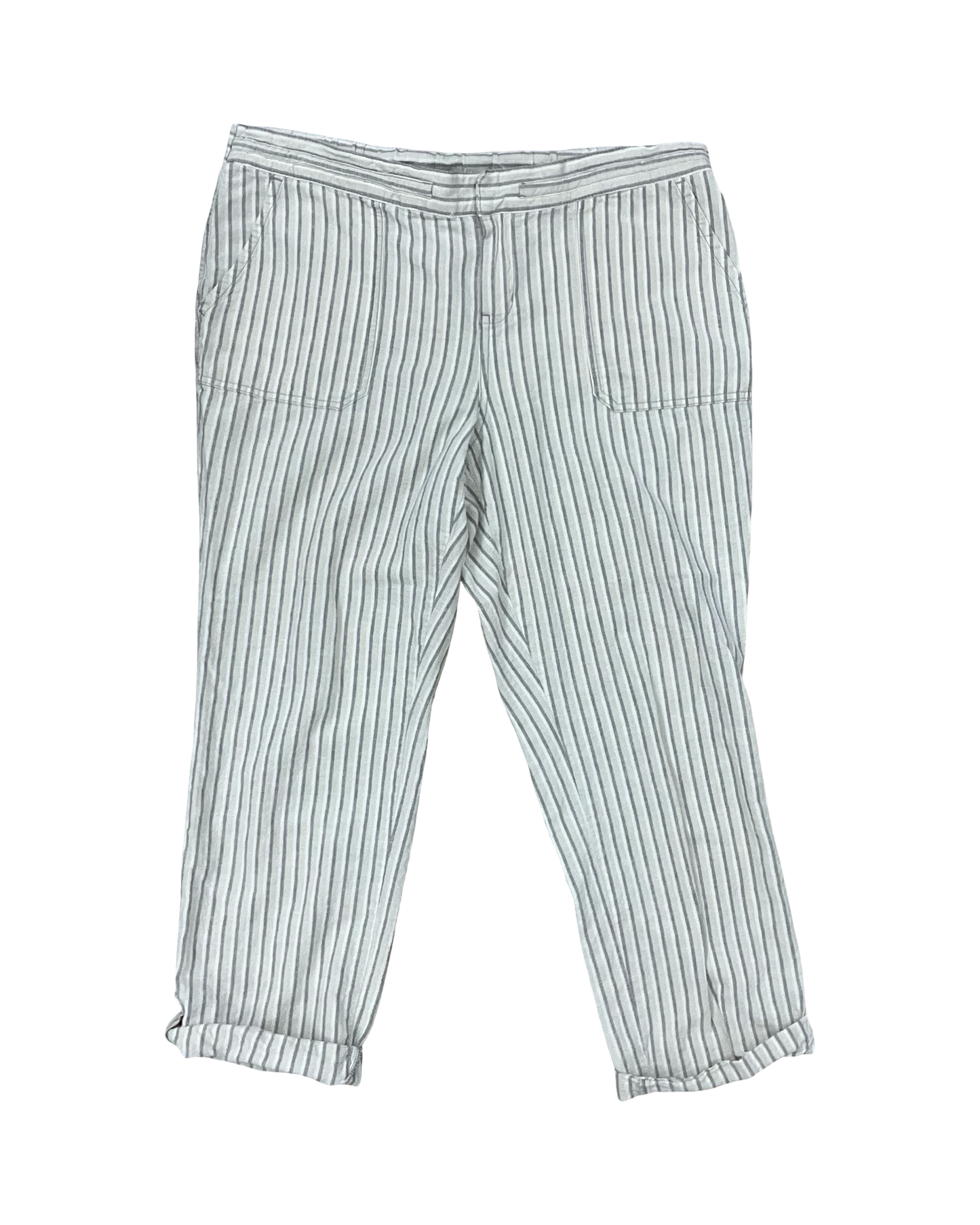 Pants Linen By Natural Reflections In Cream, Size:L