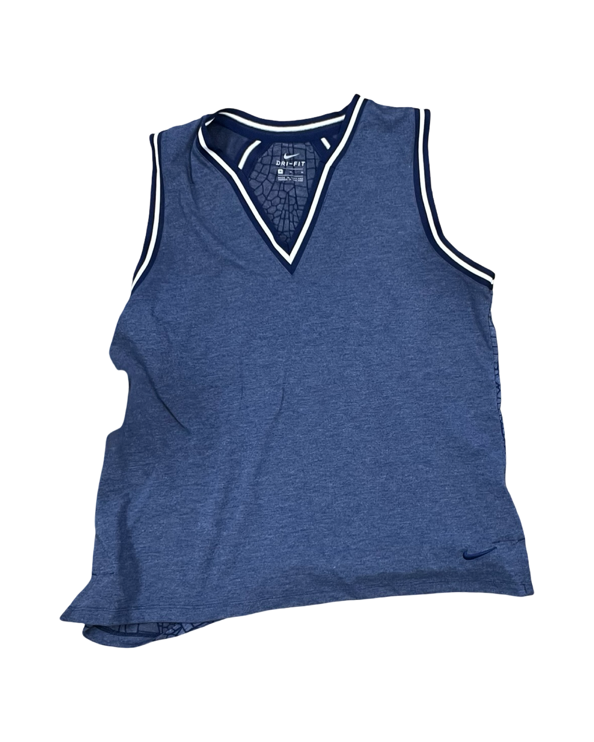 Athletic Tank Top By Nike In Blue, Size:M