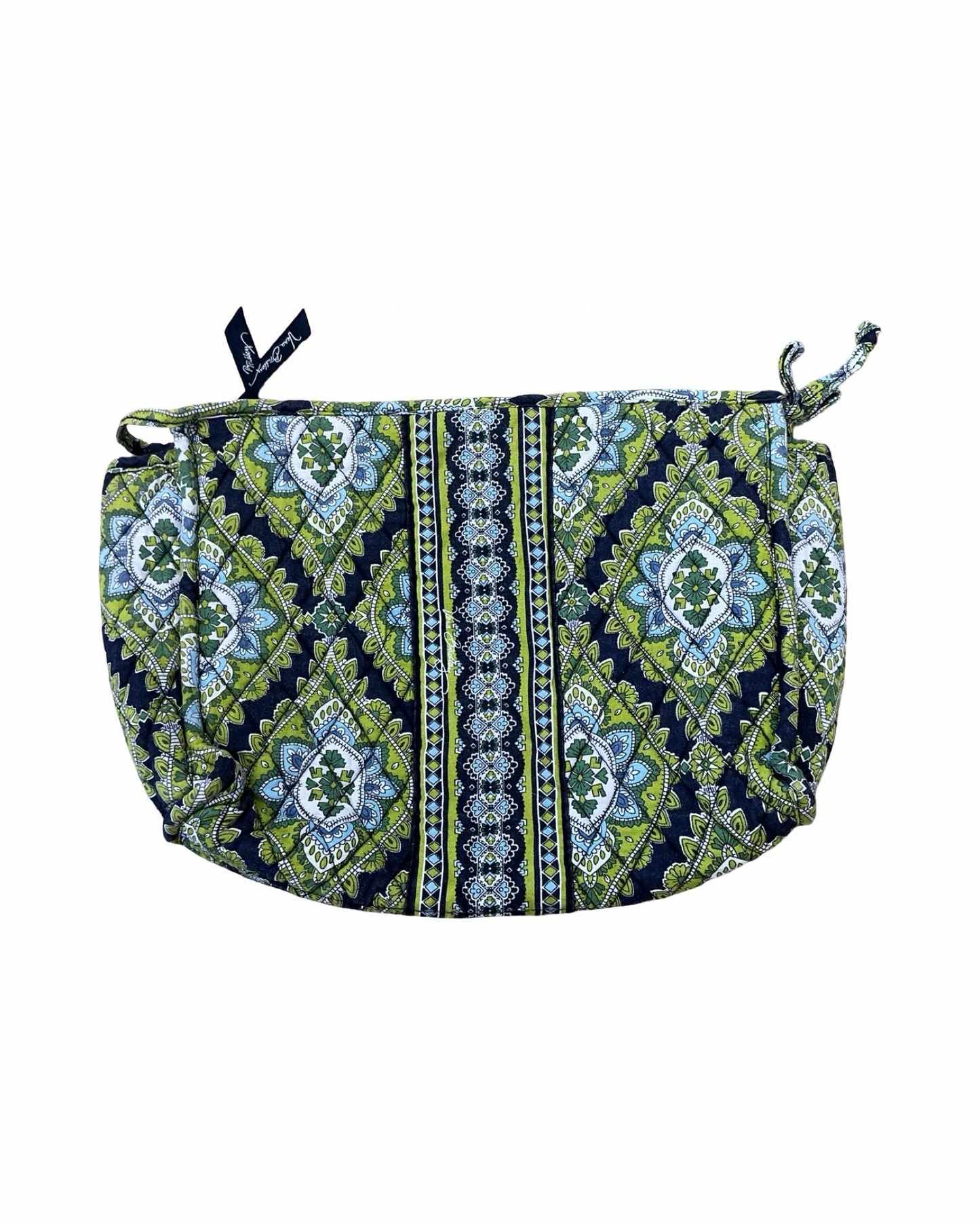 Makeup Bag By Vera Bradley In Blue & Green, Size:Medium